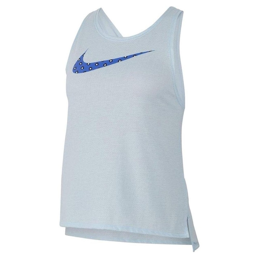Nike Running Light Blue Cross Back Tank